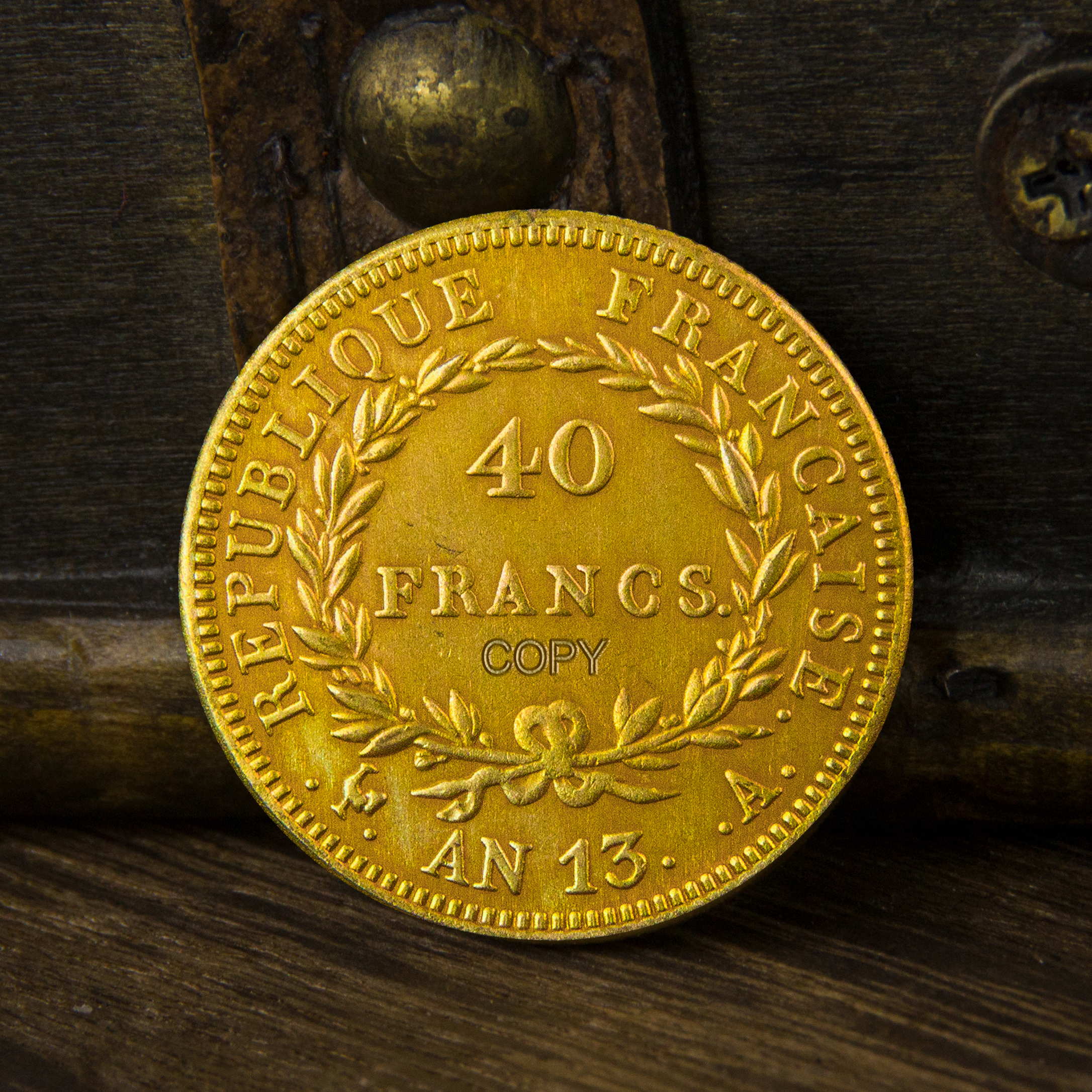 Home Textiles France - Replica 40 Francs Coin of Napoleon