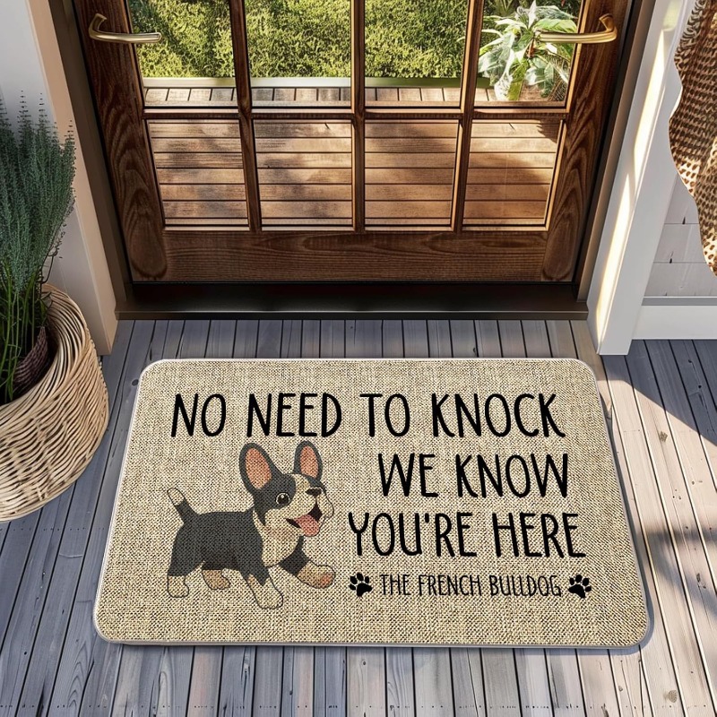 Home Textiles France - Funny Dog Breed Doormats No Need