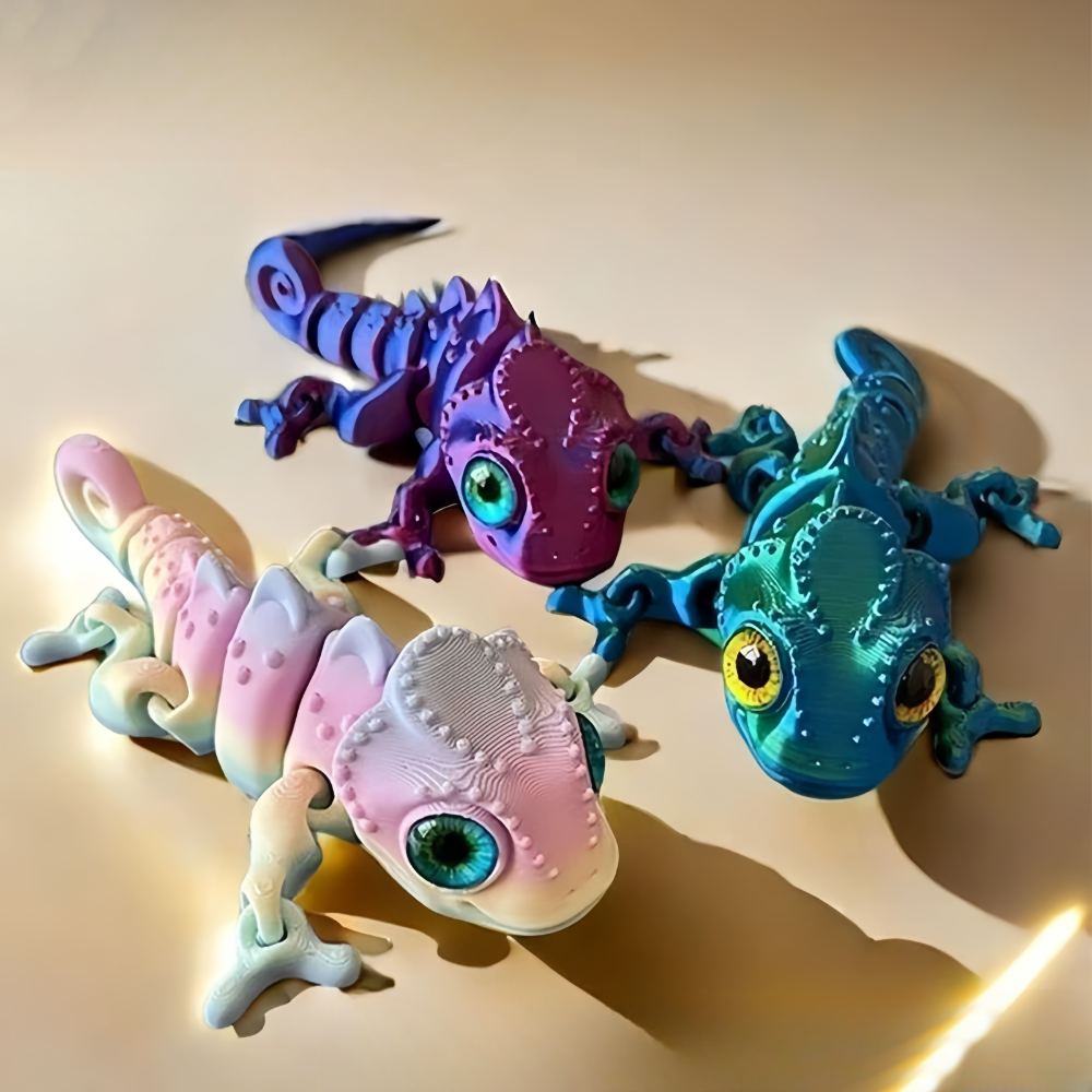 Xt Home Textiles - 3D Printing Chameleon Figures Multi-joint Movable