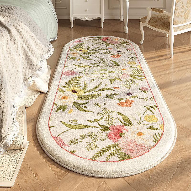 Home Textiles France - French Style Bedroom Decor Carpet Flower