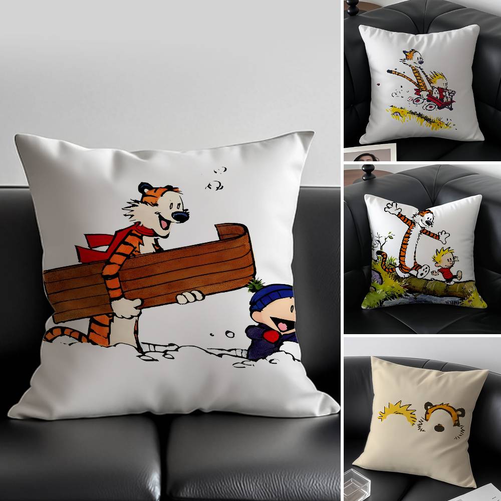 Home Textiles Inc - Cartoon C-Calvin and H-HobbesES Pillow Case