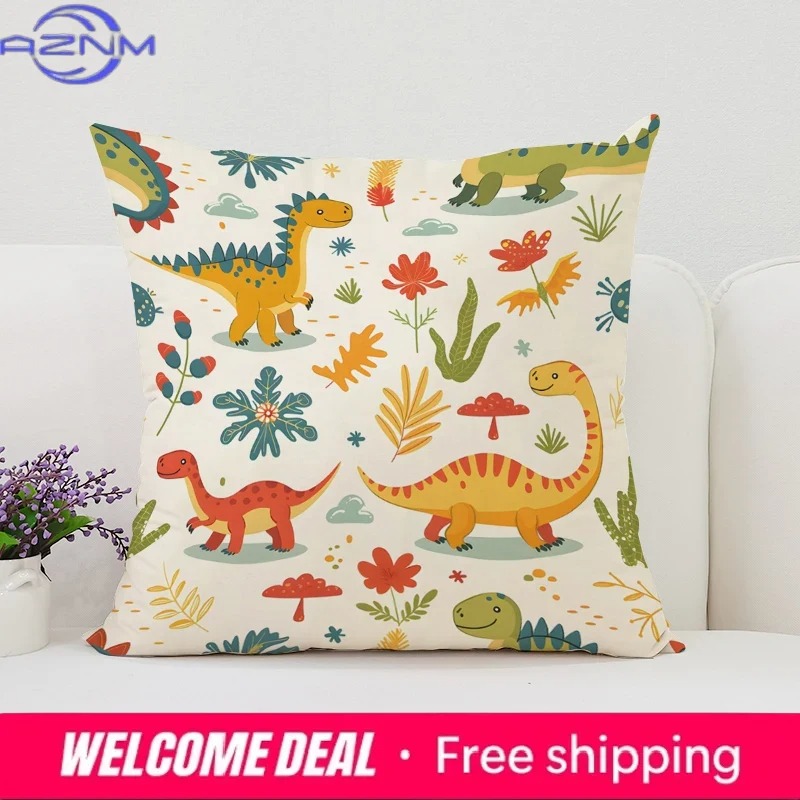 40x40 Cushion Cover Dinosaur L - Home Landing Textiles recensione e prezzo