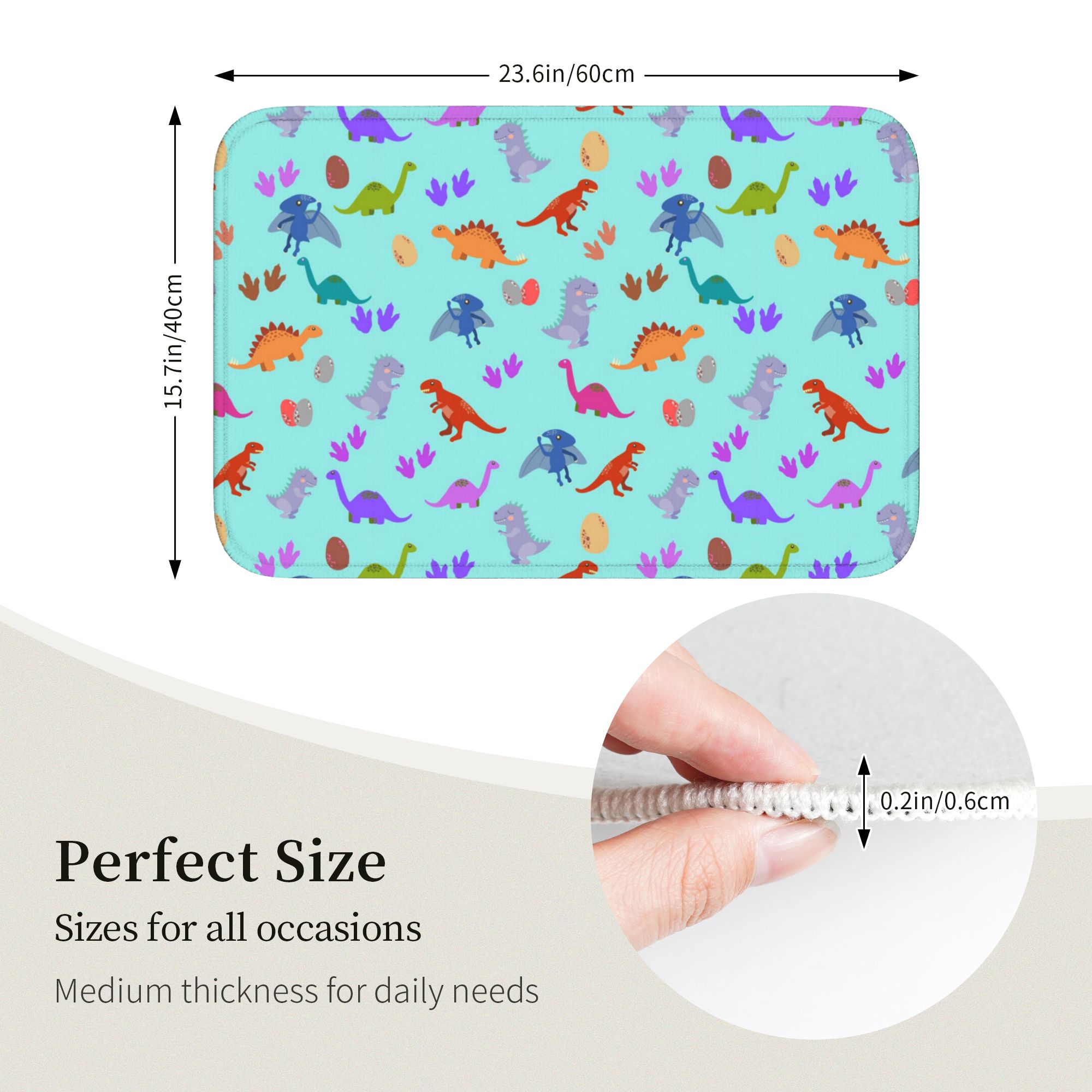 Dinosaur Land Cute Dino Patter - Home Landing Textiles recensione e prezzo
