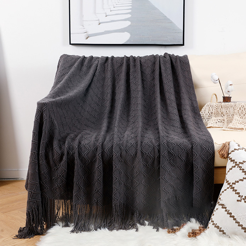 Knit Blanket Grey Nordic Waffl - Home Textiles Europe recensione e prezzo