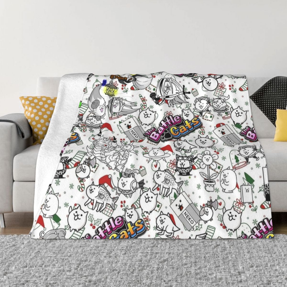 Battle Cats Game Blankets Flee - Home Textiles Super Soft recensione e prezzo