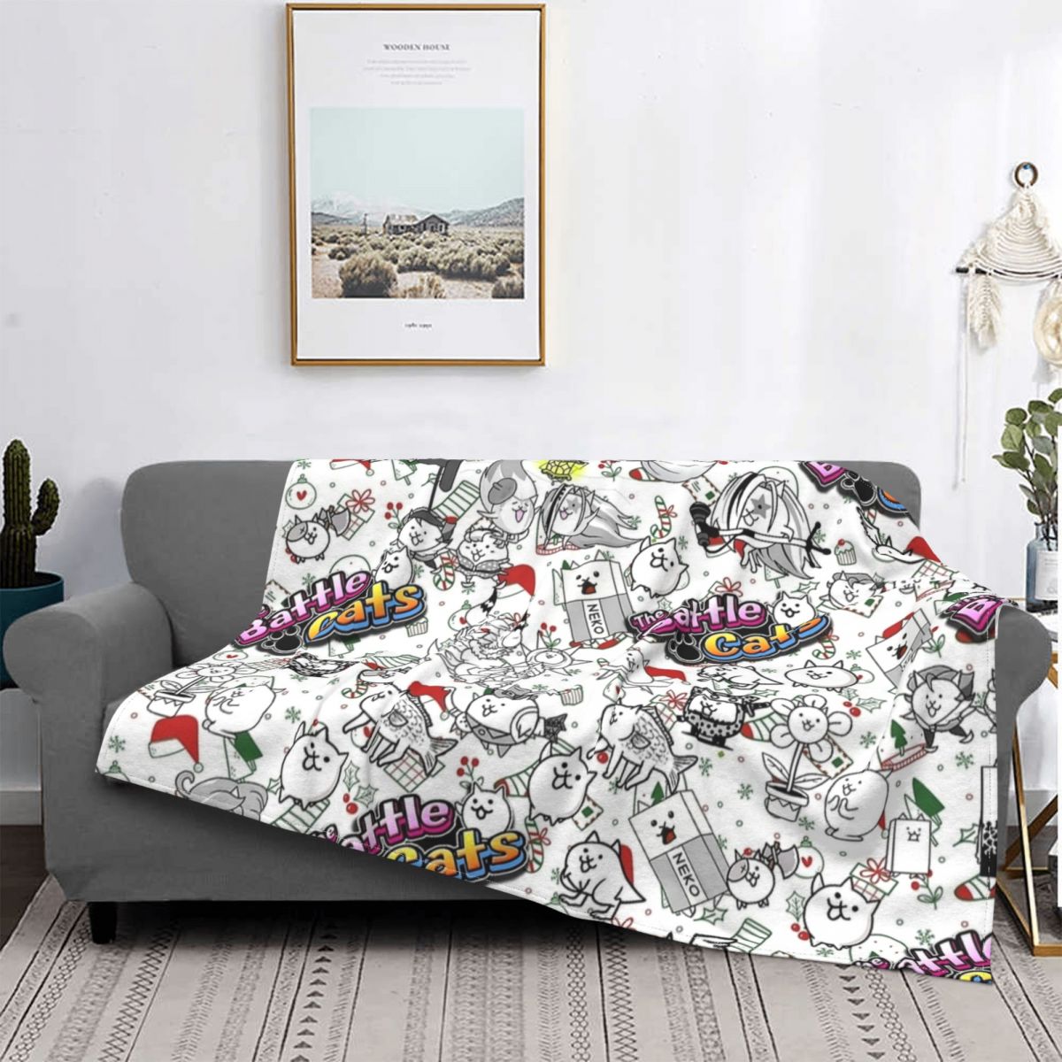 Battle Cats Game Blankets Flee - Home Textiles Super Soft recensione e prezzo