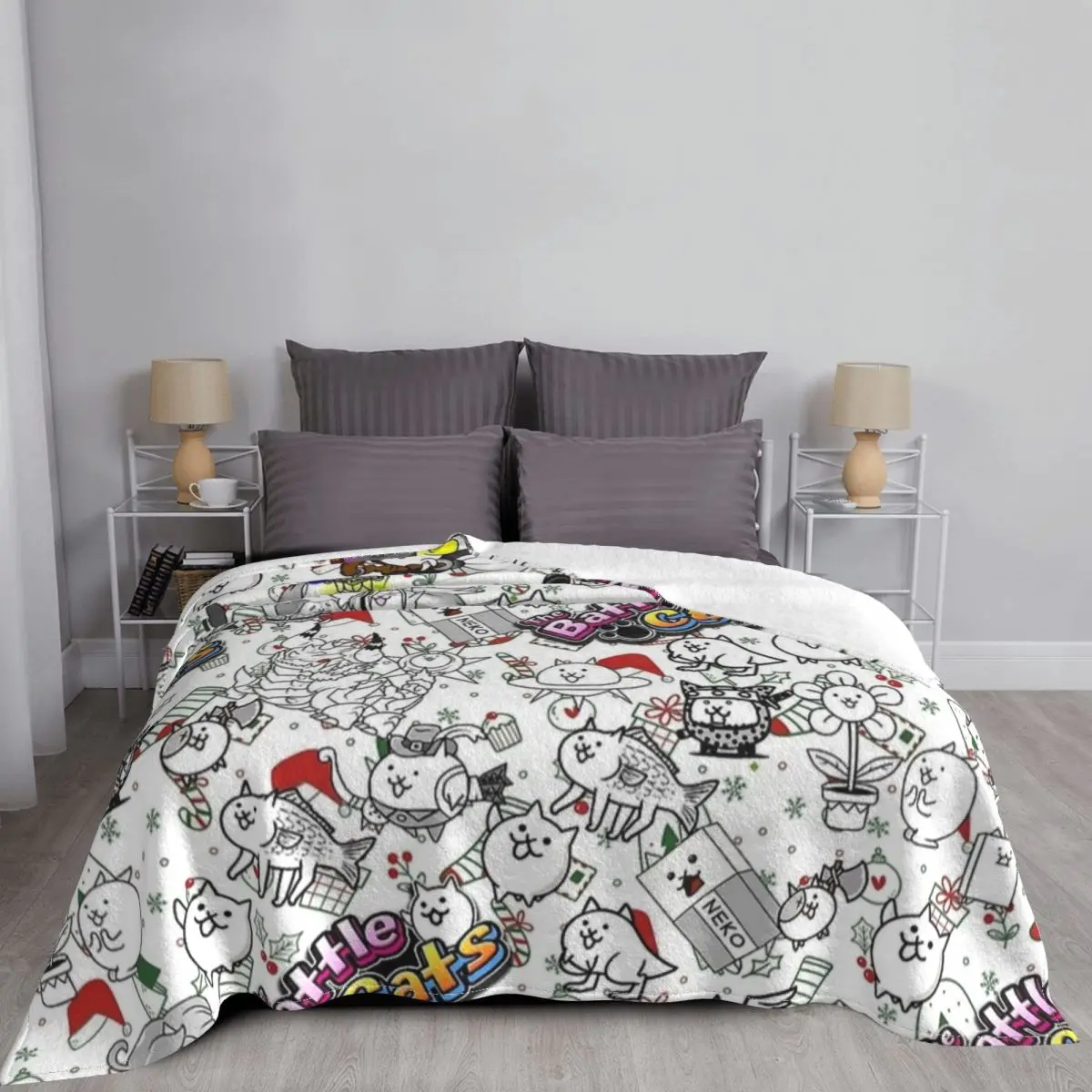 Battle Cats Game Blankets Flee - Home Textiles Super Soft recensione e prezzo