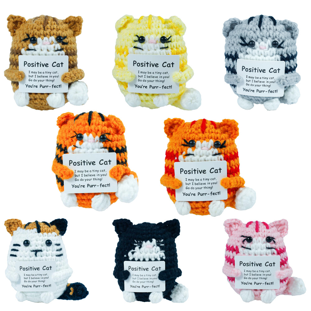Funny Crochet Positive Cat Dol - Home Textiles Europe recensione e prezzo
