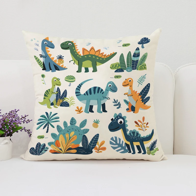 Dinosaur Land throw pillow cov - Home Landing Textiles recensione e prezzo