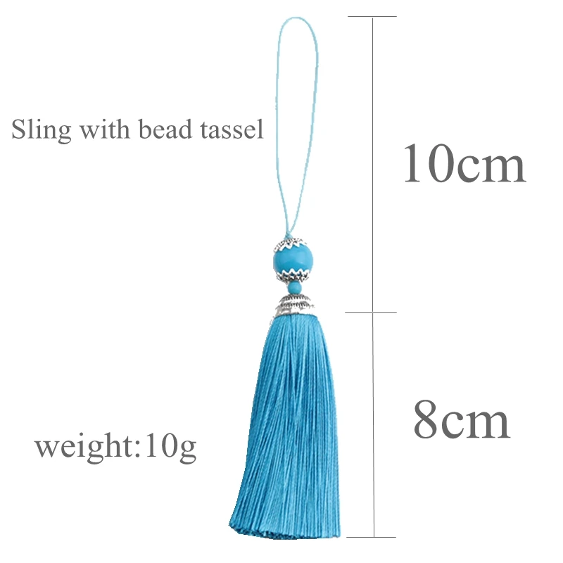 2/5Pcs 8CM Silk Tassel with Ac - Home Ec Textiles recensione e prezzo