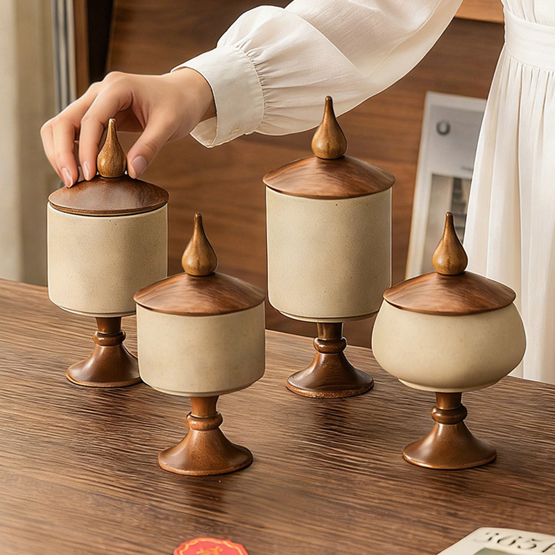 Retro Rough Pottery Storage Ta - Xt Home Textiles recensione e prezzo