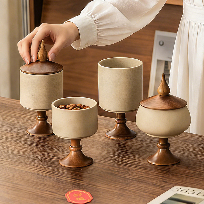Retro Rough Pottery Storage Ta - Xt Home Textiles recensione e prezzo