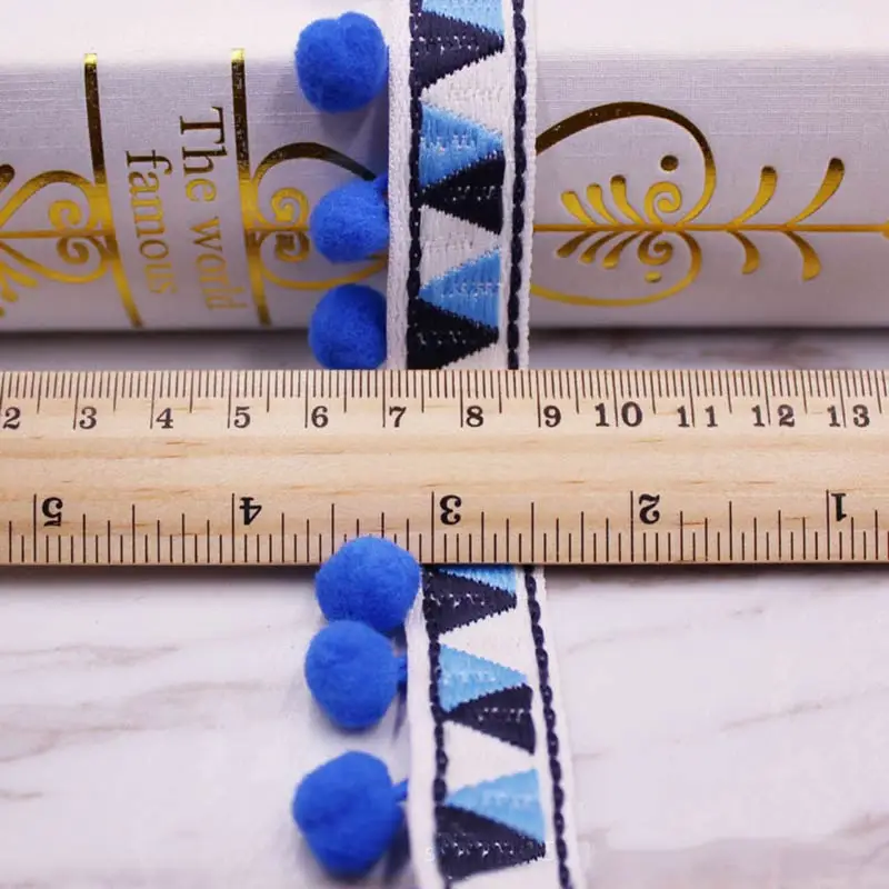 1-10Yards Pompoms Lace Trim Ba - Home Ec Textiles recensione e prezzo
