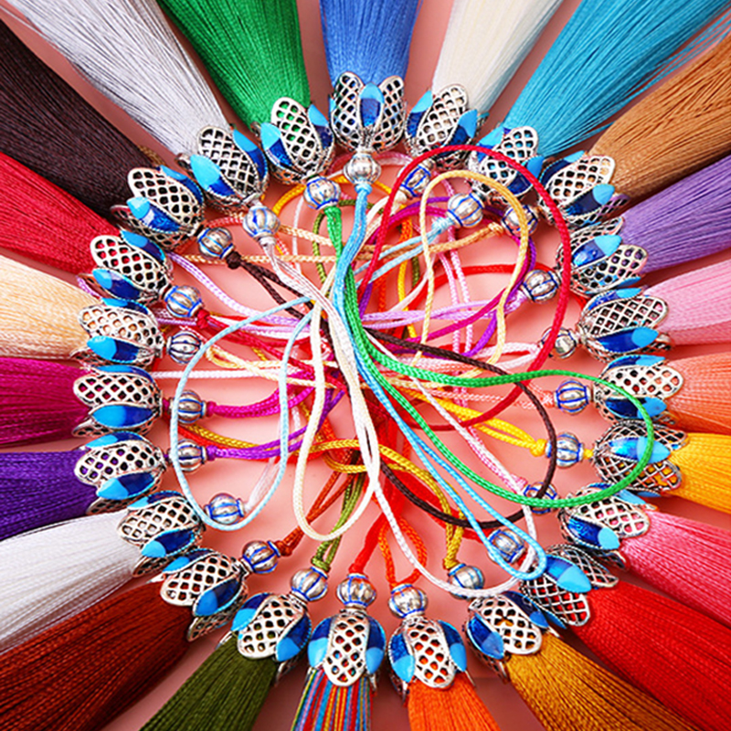 5/10Pcs 8cm Silk Tassel Fringe - Home Ec Textiles recensione e prezzo
