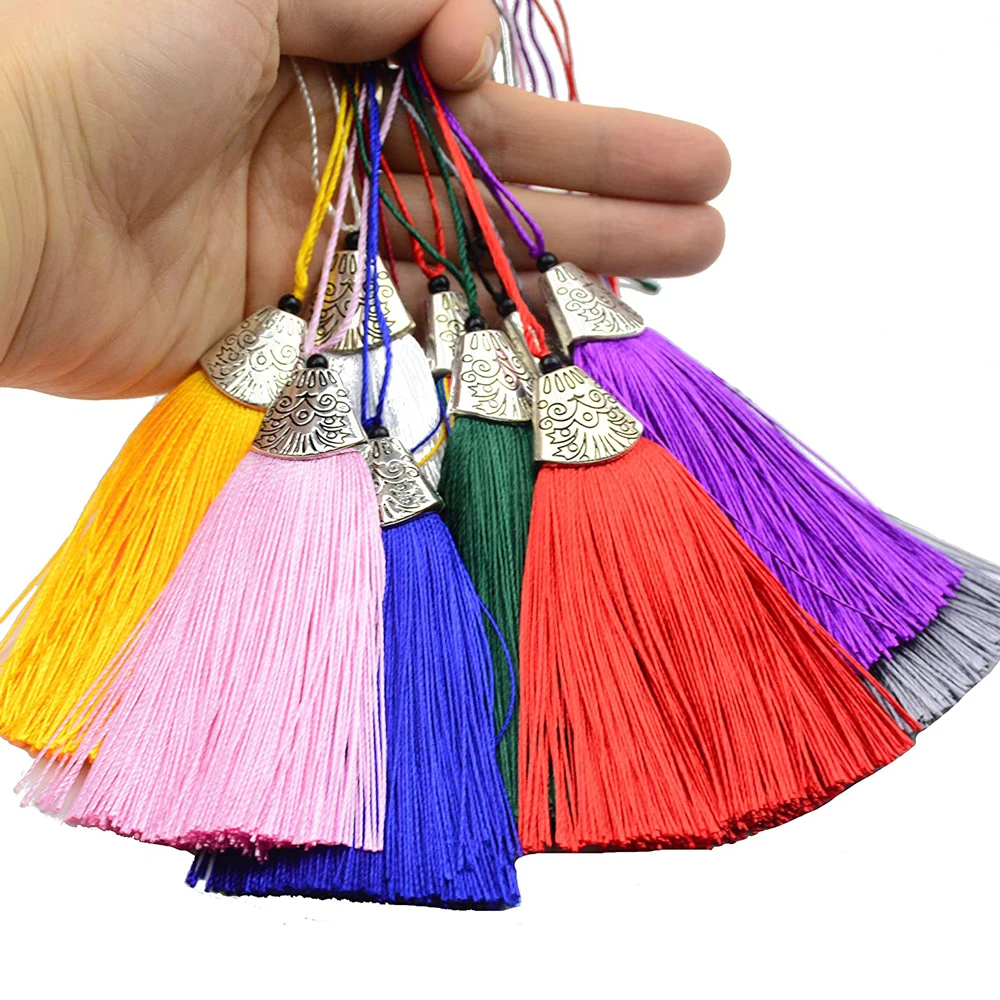 5/10Pcs Silky Handmade Tassels - Home Ec Textiles recensione e prezzo