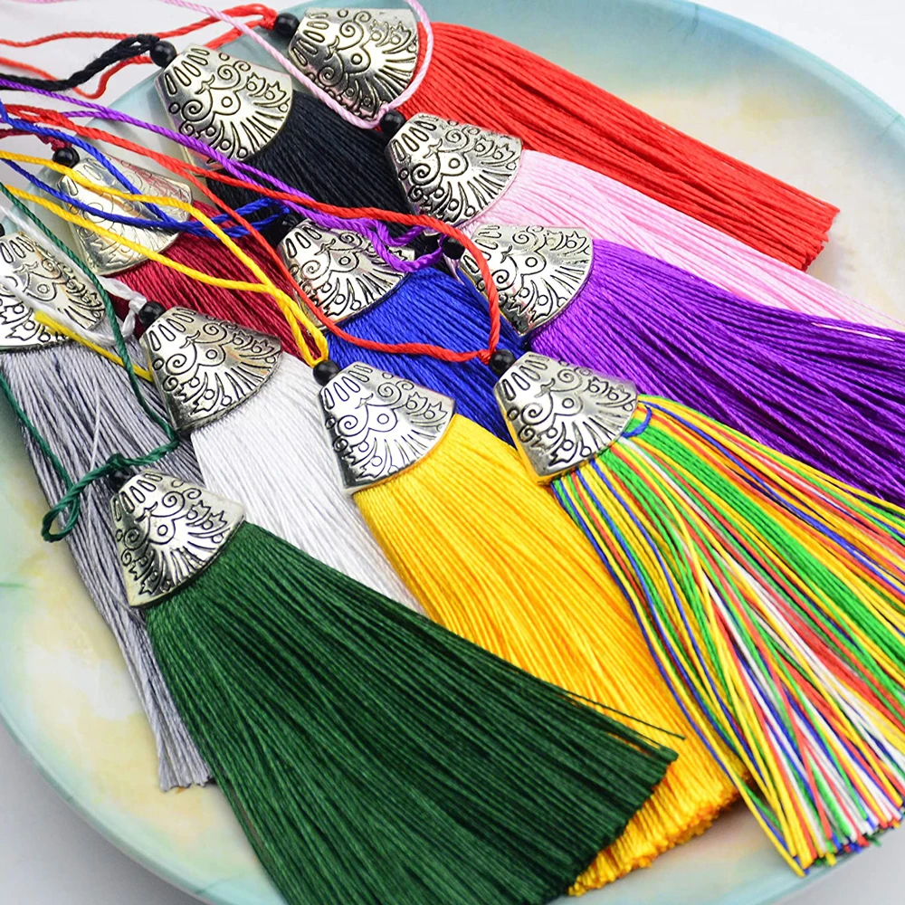 5/10Pcs Silky Handmade Tassels - Home Ec Textiles recensione e prezzo