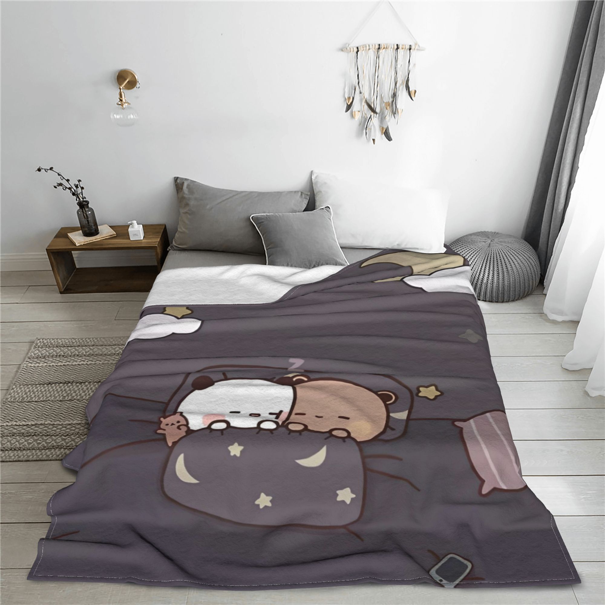 Bear Cartoon Cute Bubu Dudu Bl - Home Textiles Super Soft recensione e prezzo