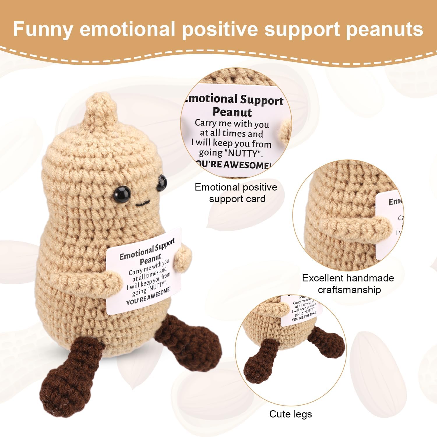 Funny Crochet Peanut Handmade  - Home Textiles Europe recensione e prezzo